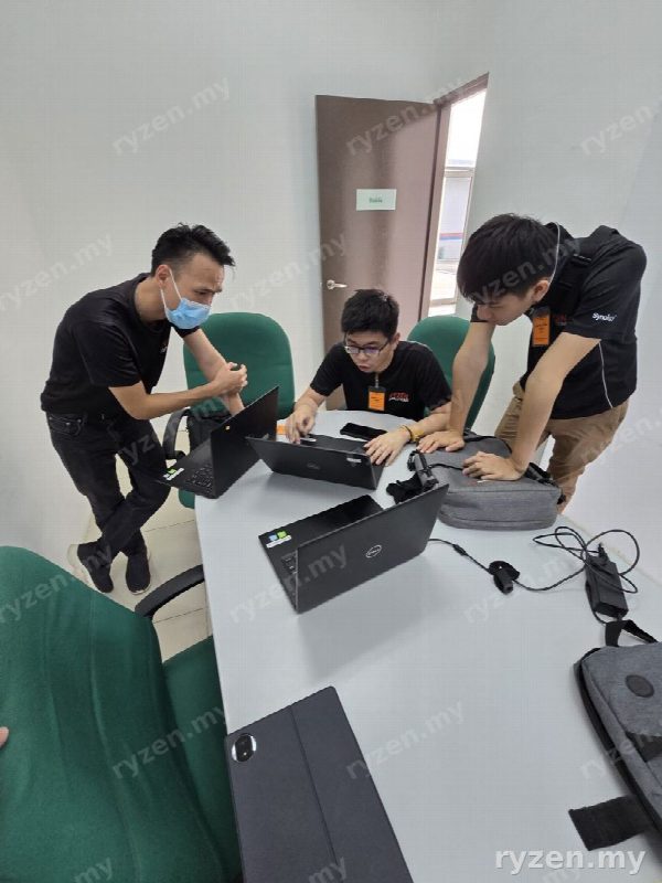 Ryzen engineers on a client site in Malaysia